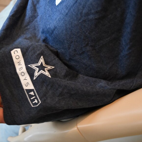 Dallas Cowboys Cowboy FIT Get Game Day Ready V Neck Women's Blue Heather TEE NW - Picture 3 of 6